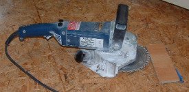 Electric door deals jamb saw