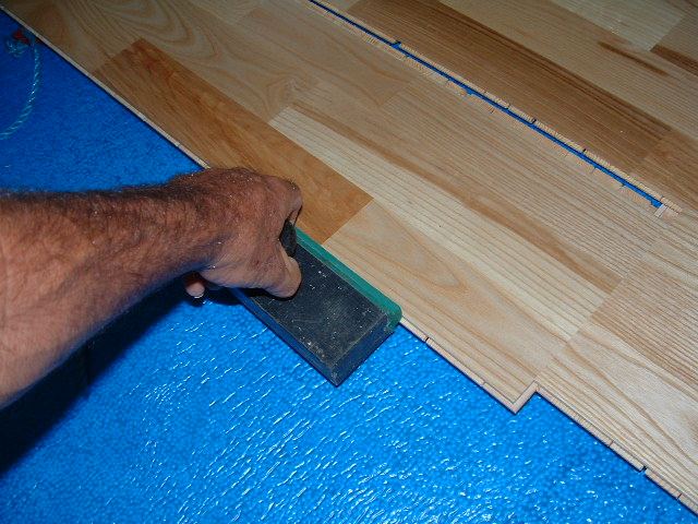 Karhs, Kalmar Ash floating wood flooring installed in a hallway