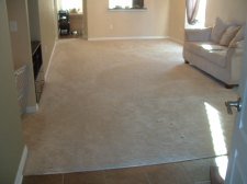 14 mm Toklo laminate flooring will be installed in this room after the carpet is removed